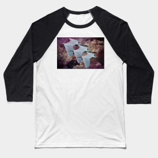 Great White Egrets Baseball T-Shirt